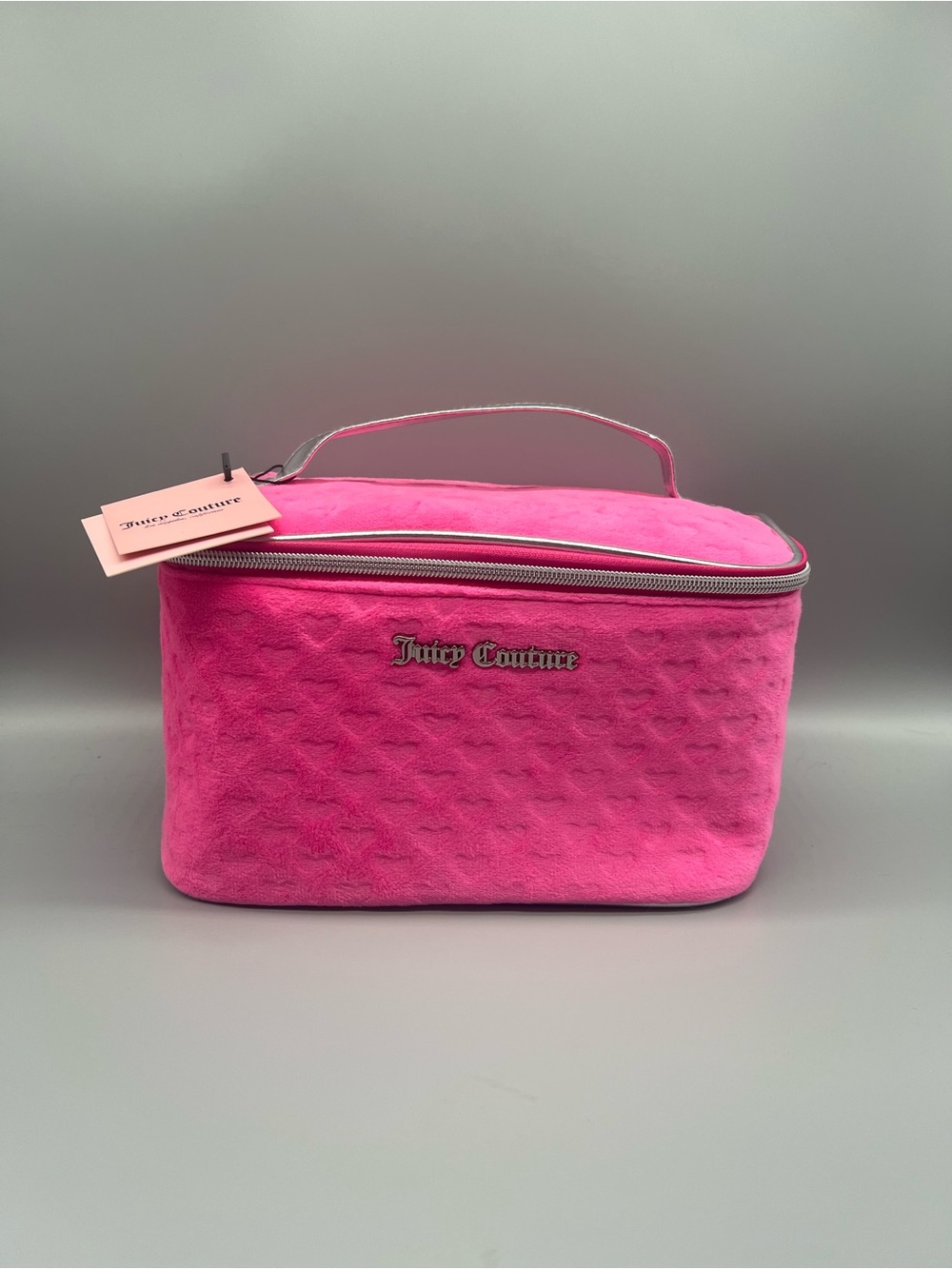 Juicy couture pink velour cosmetics bag